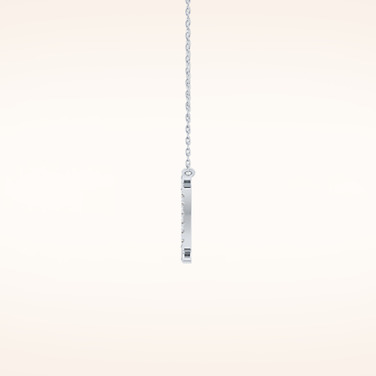 0.13 TCW Round Cut Moissanite Gemini Zodiac Sign Necklace