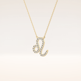 0.14 TCW Round Cut Moissanite Leo Zodiac Sign Necklace