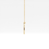 0.14 TCW Round Lab Grown Diamond Leo Zodiac Sign Necklace