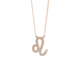 0.14 TCW Round Lab Grown Diamond Leo Zodiac Sign Necklace