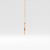 0.14 TCW Round Lab Grown Diamond Leo Zodiac Sign Necklace
