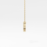 0.101 TCW Round Lab Grown Diamond Libra Zodiac Sign Necklace