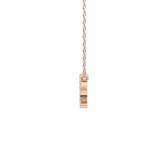 0.101 TCW Round Lab Grown Diamond Libra Zodiac Sign Necklace
