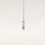 0.101 TCW Round Cut Moissanite Libra Zodiac Sign Necklace