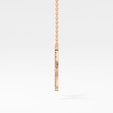 0.273 TCW Round Lab Grown Diamond Pisces Zodiac Sign Necklace