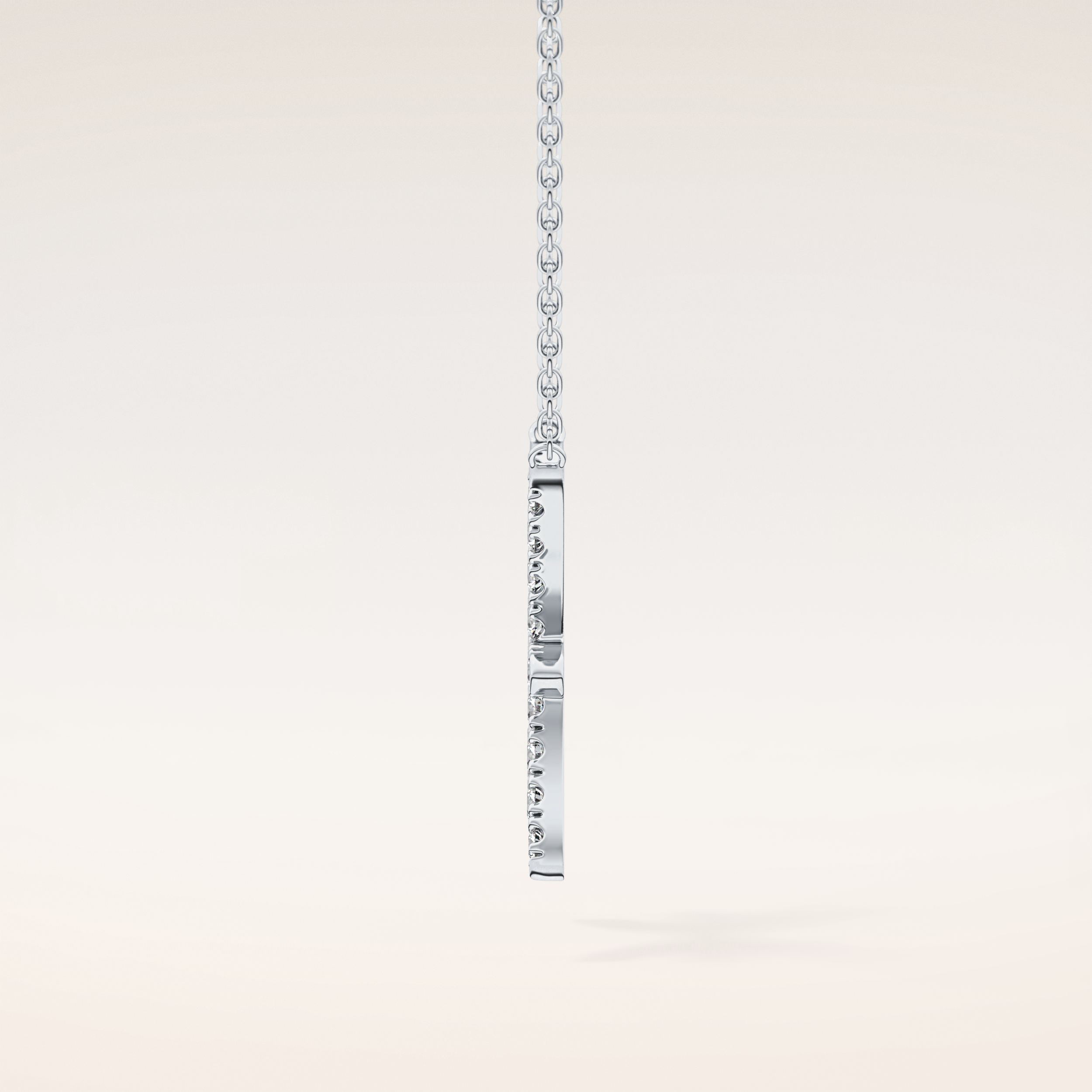 0.273 TCW Round Cut Moissanite Pisces Zodiac Sign Necklace