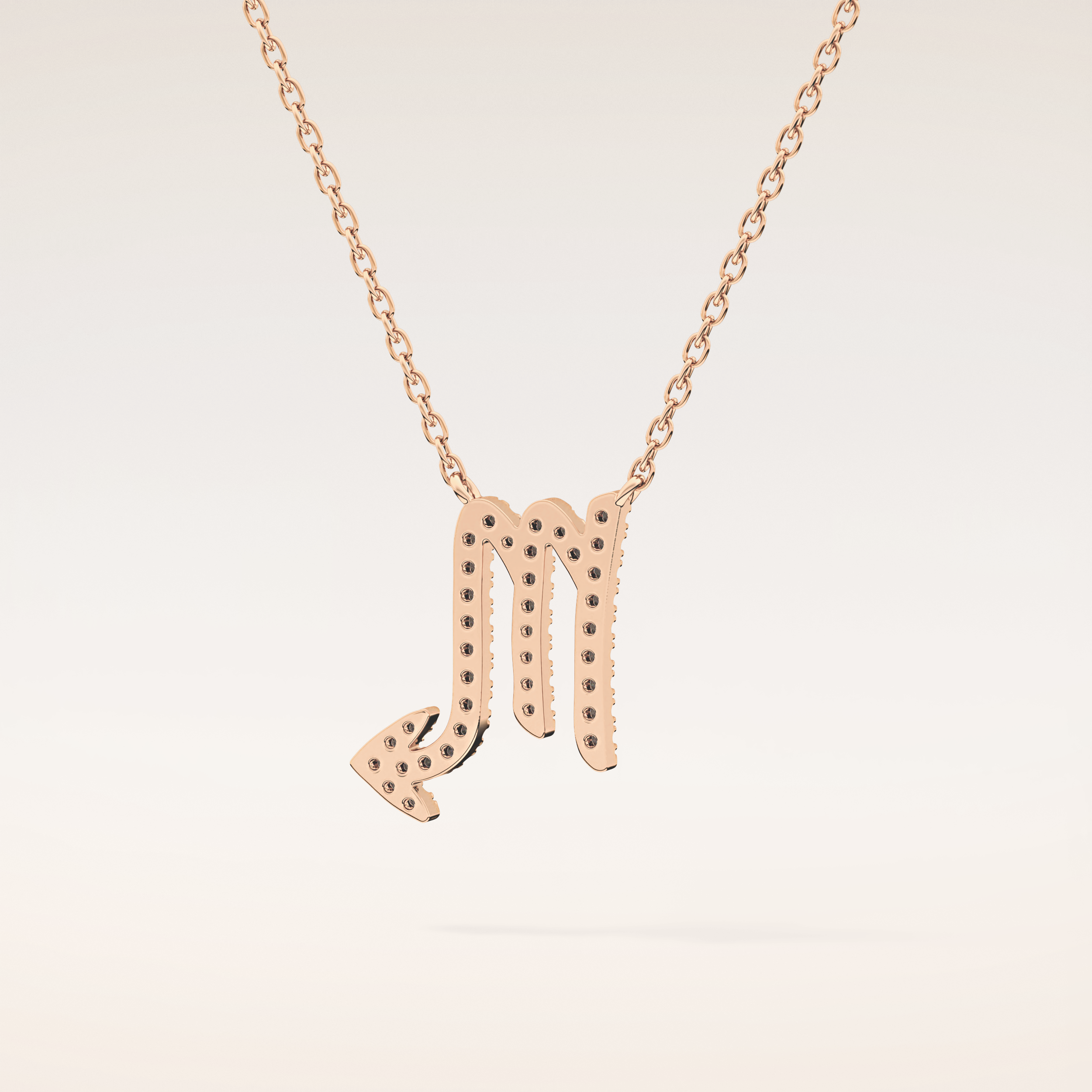 0.093 TCW Round Cut Moissanite Scorpio Zodiac Sign Necklace