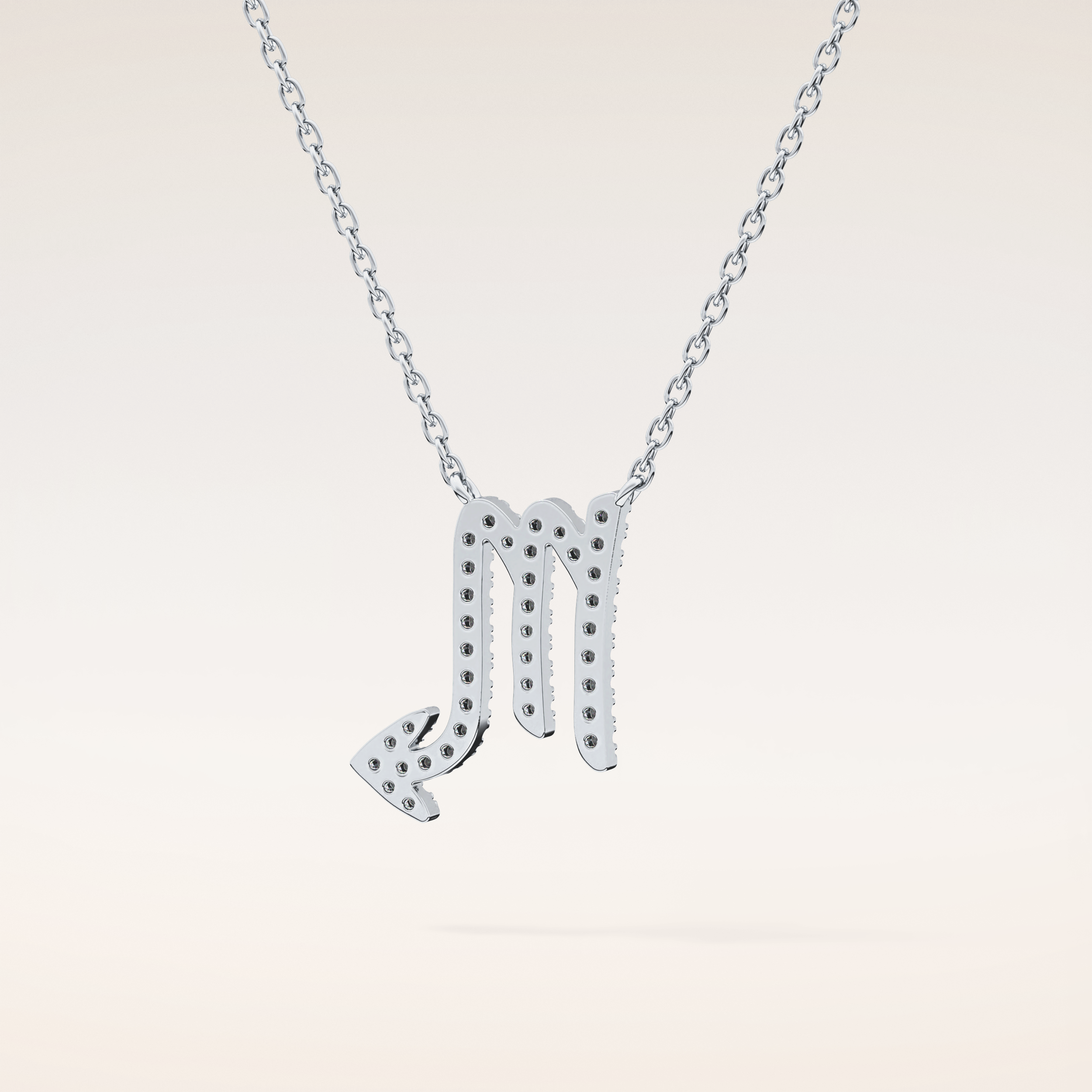 0.093 TCW Round Cut Moissanite Scorpio Zodiac Sign Necklace