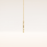 0.12 TCW Round Cut Moissanite Taurus Zodiac Sign Necklace