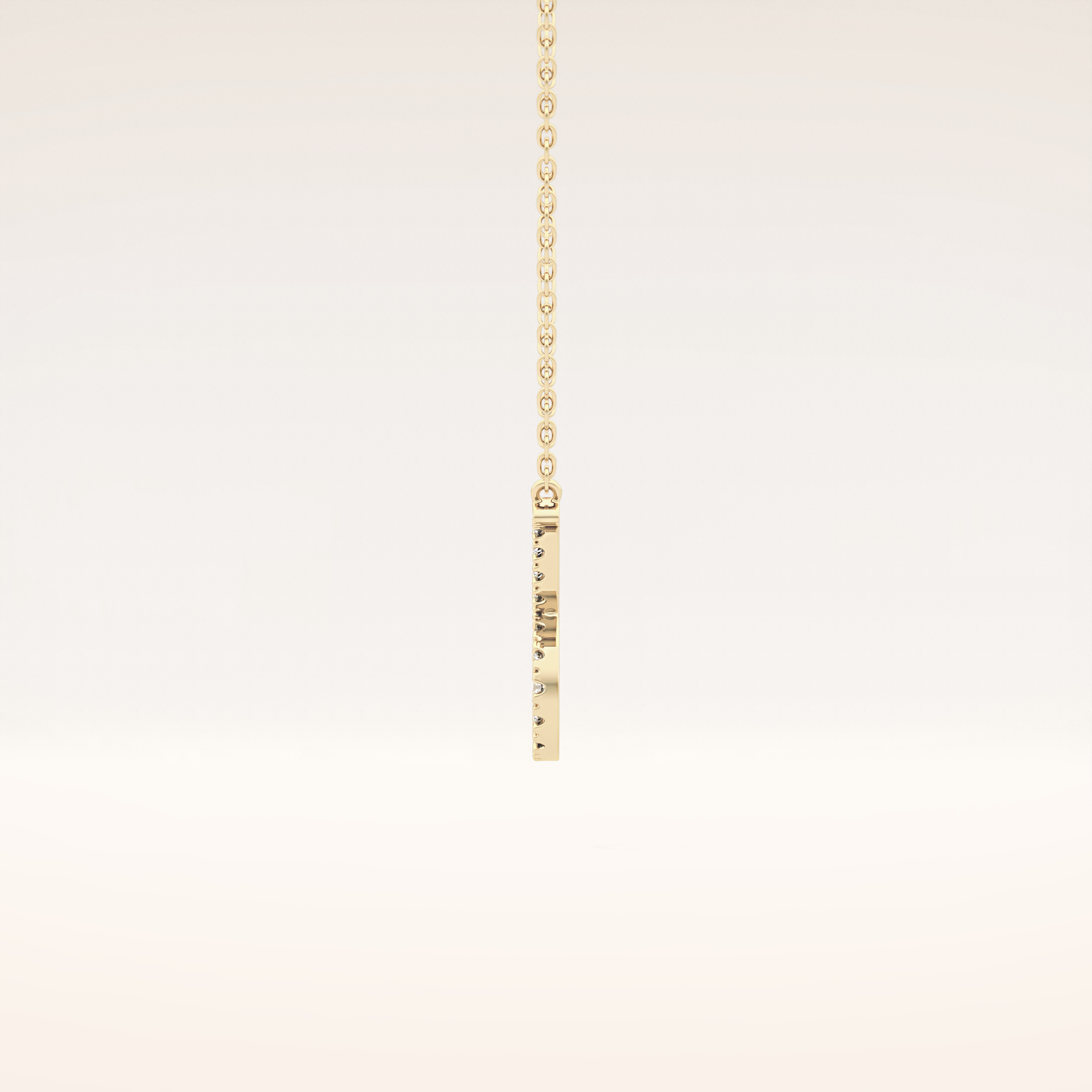 0.12 TCW Round Cut Moissanite Taurus Zodiac Sign Necklace