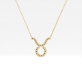 0.042 TCW Round Lab Grown Diamond Sagittarius Zodiac Sign Necklace