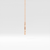 0.12 TCW Round Lab Grown Diamond Taurus Zodiac Sign Necklace
