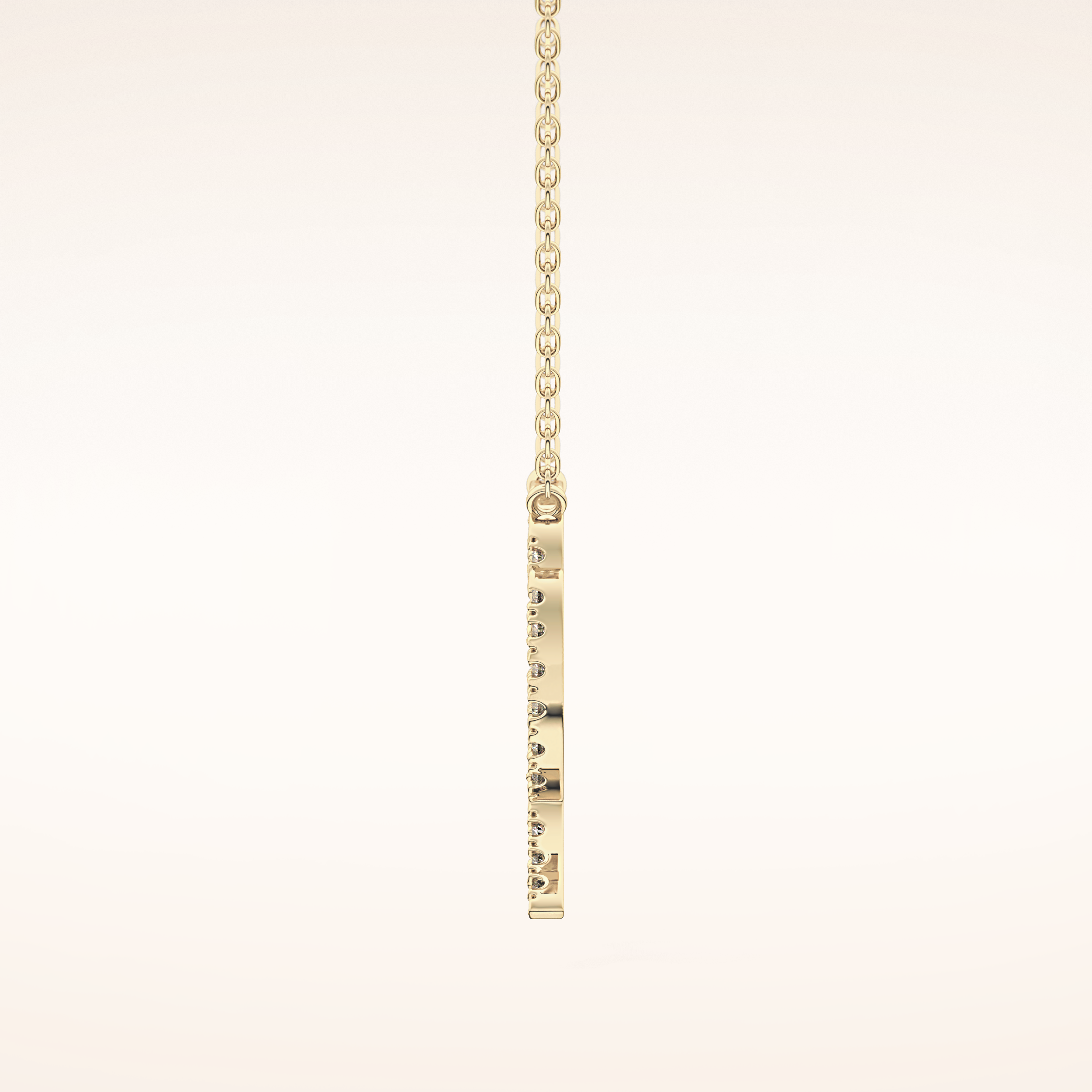 0.204 TCW Round Cut Moissanite Virgo Zodiac Sign Necklace