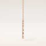 0.204 TCW Round Cut Moissanite Virgo Zodiac Sign Necklace