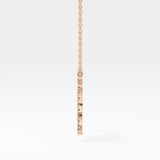 0.204 TCW Round Lab Grown Diamond Virgo Zodiac Sign Necklace