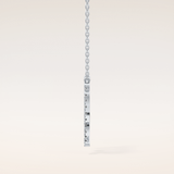 0.204 TCW Round Cut Moissanite Virgo Zodiac Sign Necklace