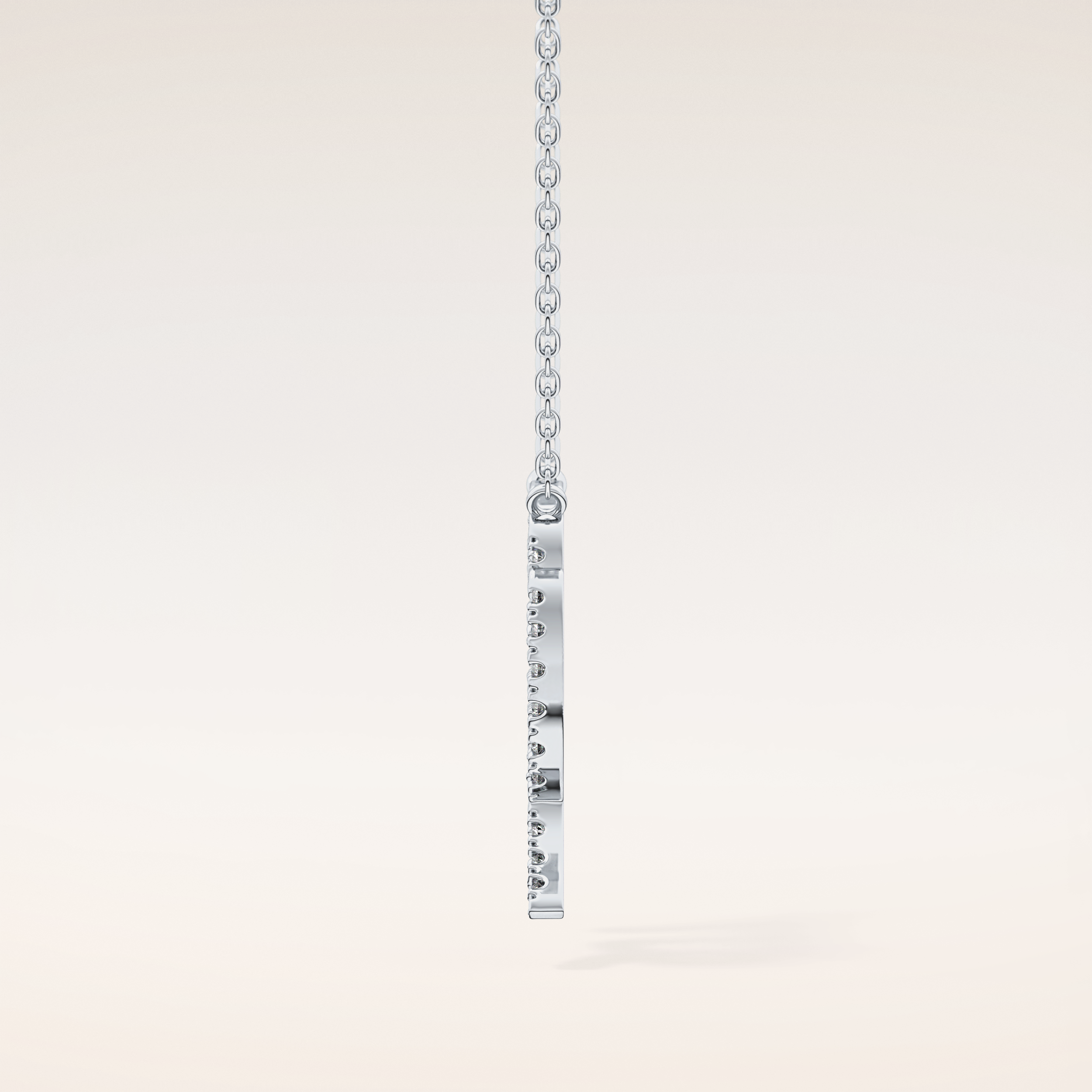 0.204 TCW Round Cut Moissanite Virgo Zodiac Sign Necklace