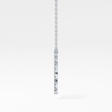 0.204 TCW Round Lab Grown Diamond Virgo Zodiac Sign Necklace