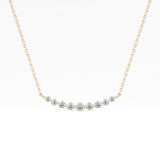 0.413 TCW Round Lab Grown Diamond Multiple Stone Necklace