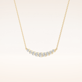0.413 TCW Round Cut Moissanite Multiple Stone Necklace