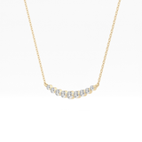 0.413 TCW Round Lab Grown Diamond Multiple Stone Necklace