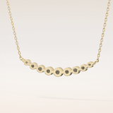 0.413 TCW Round Cut Moissanite Multiple Stone Necklace