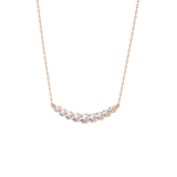 0.413 TCW Round Lab Grown Diamond Multiple Stone Necklace