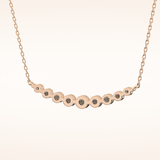 0.413 TCW Round Cut Moissanite Multiple Stone Necklace