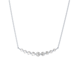 0.413 TCW Round Lab Grown Diamond Multiple Stone Necklace