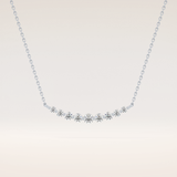 0.413 TCW Round Cut Moissanite Multiple Stone Necklace