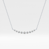 0.413 TCW Round Lab Grown Diamond Multiple Stone Necklace