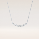 0.413 TCW Round Cut Moissanite Multiple Stone Necklace