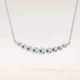 0.413 TCW Round Cut Moissanite Multiple Stone Necklace