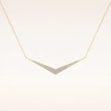 0.272 TCW Round Cut Moissanite Multiple Stone Necklace
