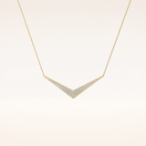0.272 TCW Round Cut Moissanite Multiple Stone Necklace