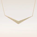 0.272 TCW Round Cut Moissanite Multiple Stone Necklace