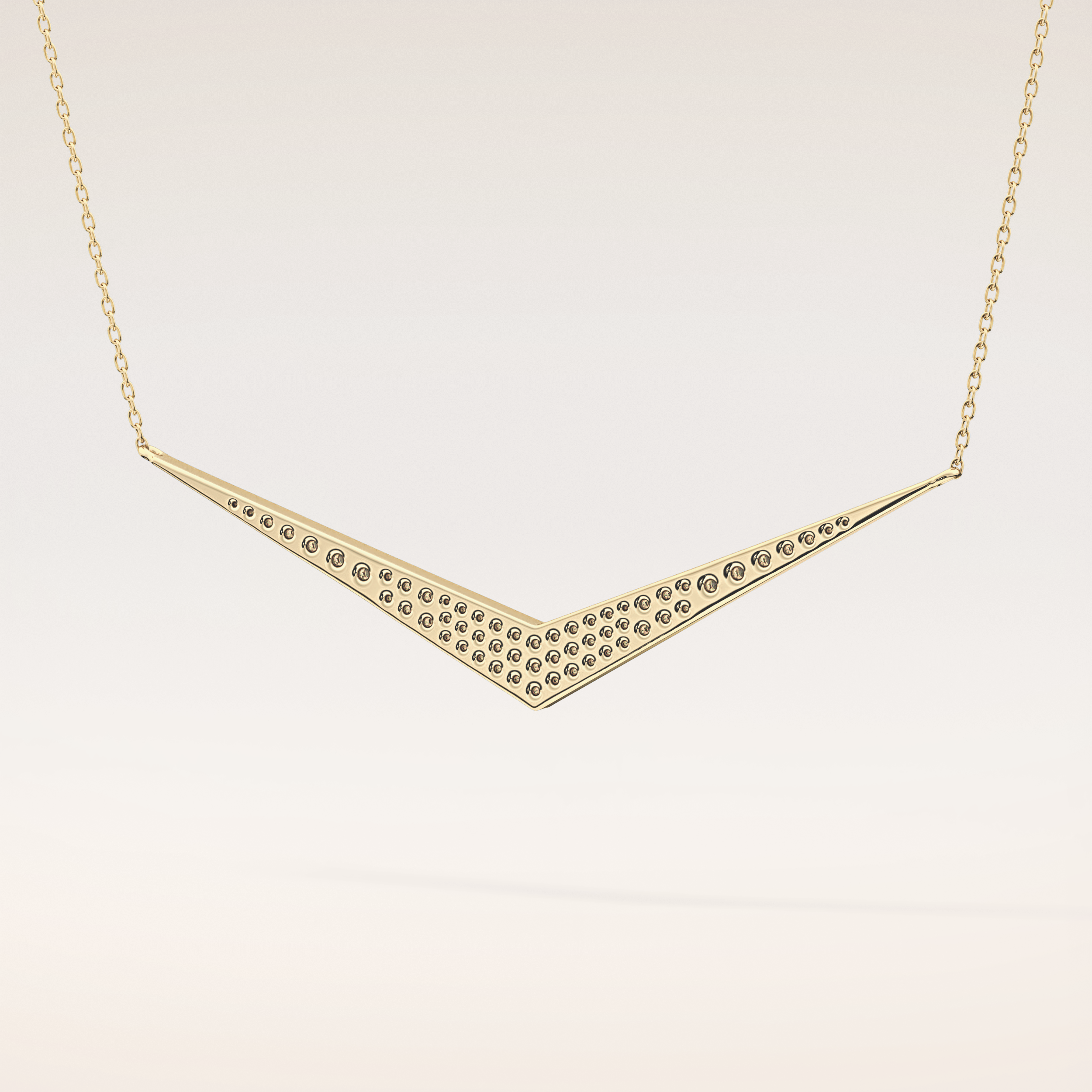 0.272 TCW Round Cut Moissanite Multiple Stone Necklace