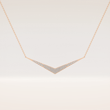 0.272 TCW Round Cut Moissanite Multiple Stone Necklace