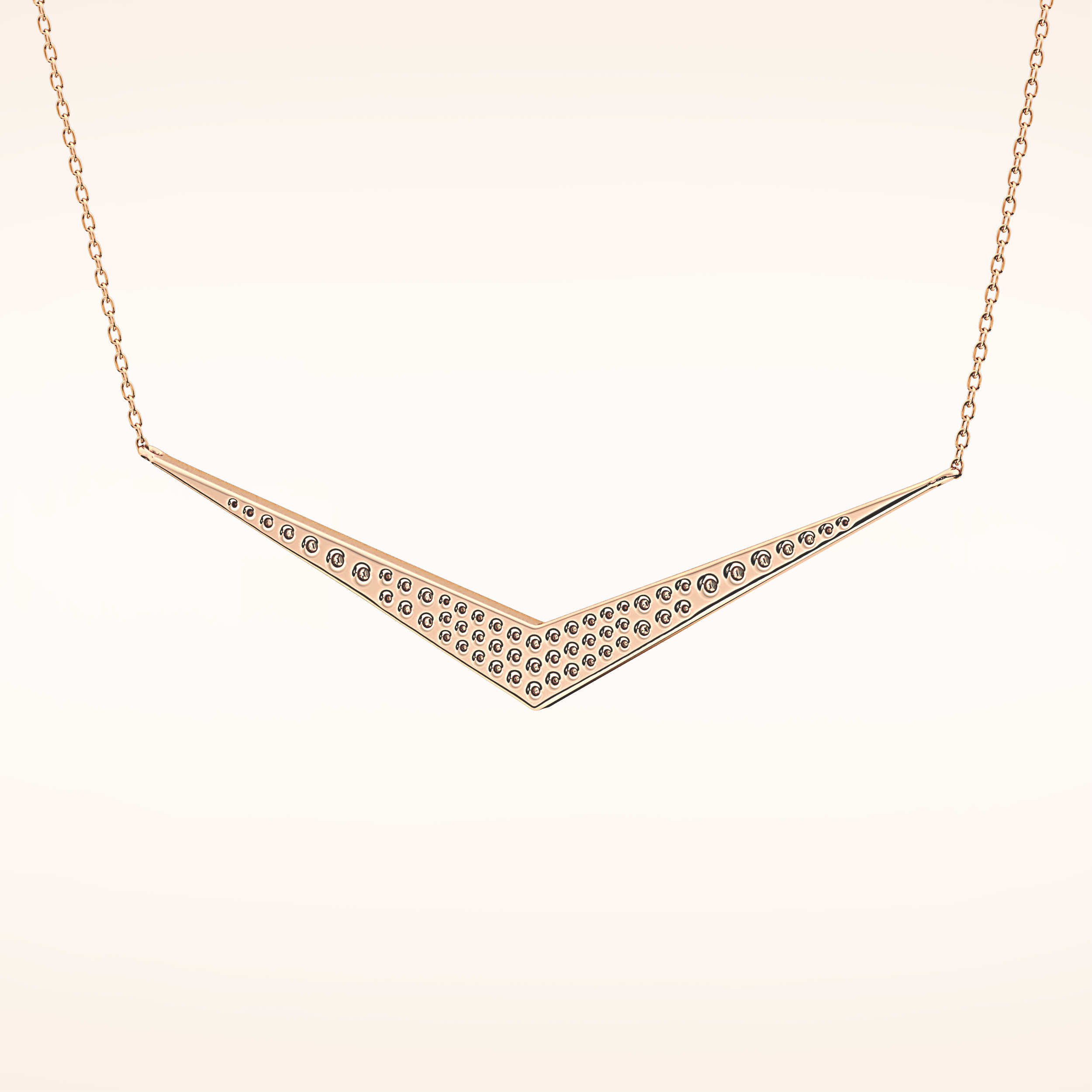 0.272 TCW Round Cut Moissanite Multiple Stone Necklace