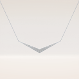 0.272 TCW Round Cut Moissanite Multiple Stone Necklace