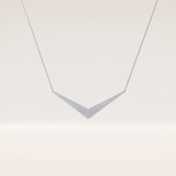 0.272 TCW Round Cut Moissanite Multiple Stone Necklace