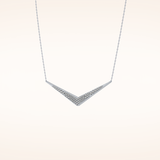 0.272 TCW Round Cut Moissanite Multiple Stone Necklace