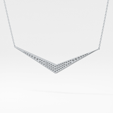 0.272 TCW Round Lab Grown Diamond Multiple Stone Necklace
