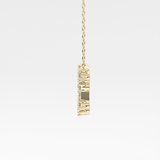 0.2 TCW Round Lab Grown Diamond Aquarius Zodiac Constellation Necklace