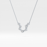 0.2 TCW Round Lab Grown Diamond Aquarius Zodiac Constellation Necklace
