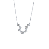 0.2 TCW Round Lab Grown Diamond Aquarius Zodiac Constellation Necklace