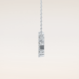 0.2 TCW Round Cut Moissanite Aquarius Zodiac Constellation Necklace