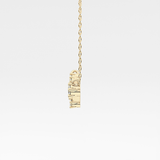 0.16 TCW Round Lab Grown Diamond Aries Zodiac Constellation Necklace