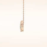 0.16 TCW Round Cut Moissanite Aries Zodiac Constellation Necklace