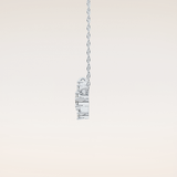 0.16 TCW Round Cut Moissanite Aries Zodiac Constellation Necklace